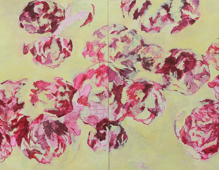 Yu Jen-chih, « Envol », 2024, huile sur toile, 170 x 246 cm