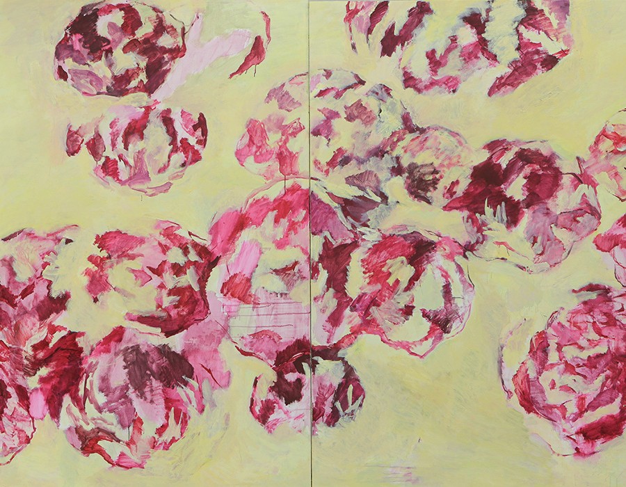 Yu Jen-chih, « Envol », 2024, huile sur toile, 170 x 246 cm